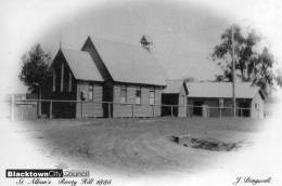 Blacktown, Sydney - 1885 St Alban's Church, Rooty Hill - Council Reproduction Card Unused - Sydney