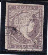 ESPAGNE - YVERT N° 41 OBLITERE FILIGRANE GRILLE - COTE = 30 EUR. - - Used Stamps