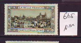 FRANCE. TIMBRE. VIGNETTE. BELLE FRANCE..............................CHATILLON SUR SEINE - Tourism (Labels)