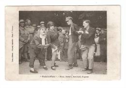 CPA -  : 55 Commercy :  Poilu´s Park :  Mimi , Bobin´s ,Bert - Gyll , Gugusse + " Poilus" Les Regardant (au Fond ) - Guerre 1914-18