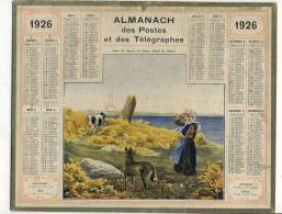 ALMANACH  DES POSTES ET DES TELEGRAPHES( 1926 ) Dans Les Ajoncs En  Fleurs ( Bord De L Eau) - Groot Formaat: 1921-40