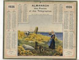 ALMANACH  DES POSTES ET DES TELEGRAPHES( 1926 ) Dans Les Ajoncs En  Fleurs ( Bord De L Eau) - Tamaño Grande : 1921-40