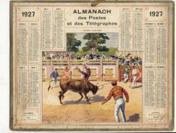 ALMANACH  DES POSTES ET DES TELEGRAPHES( 1927 )  Courses, Landaises - Grossformat : 1921-40