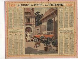 ALMANACH  DES POSTES ET DES TELEGRAPHES( 1929 )   L Arrivee A L Hotellerie (basse Normandie) - Big : 1921-40