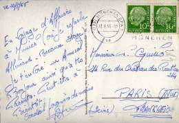 1091 Postal  Munchen  1955 Alemania, - Briefe U. Dokumente