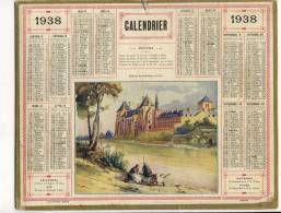 ALMANACH  DES POSTES ET DES TELEGRAPHES( 1938)   Abbaye De Solesmes - Big : 1921-40