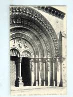 Carte Postale Ancienne : MORLAAS : Eglise Sainte-Foy , Le Portail , Détail - Morlaas