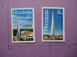 RHODESIA RHODESIE NEUF  2 Timbres 1978 BATIMENTS; NEW MNH. 2 Stamps. BUILDINGS. ARCHITECTURE. - Rhodesia (1964-1980)