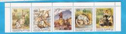 1992x   2525-28   JUGOSLAVIJA CONIGLI RABBITS STRIP MNH - Hasen