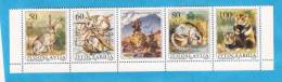 1992x   2525-28   JUGOSLAVIJA CONIGLI RABBITS STRIP MNH - Rabbits