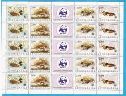 1989x -2328-31 JUGOSLAVIJA WWF BIRDS ANATRE  5 STRIPS   PANDA MNH - Blocks & Sheetlets
