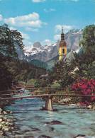 Cp , ALLEMAGNE , RAMSAU Bei Berchtesgaden , Kirche Mit Reiteralpe - Berchtesgaden