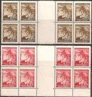 Boemia E Moravia 1939 Nuovo** - Yv.22+41  Blocs 8x + Interspazio - Unused Stamps