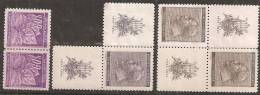 Boemia E Moravia 1940 Nuovo** - Yv.44  Coppia + 63 Con Appendice + 64 2x Con Appendìci - Unused Stamps