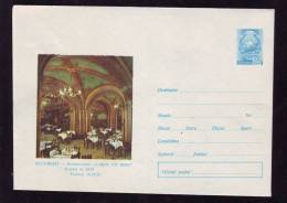 RESTAURAT,CAR WITH BEEAR,BIERES,1969,COVER,STATIONARY,UNSED,VERY RARE,ROMANIA - Biere