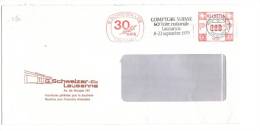 TZ1150 - SVIZZERA , Lettera Commerciale Per L'Italia . Comptoir Suisse - Postage Meters