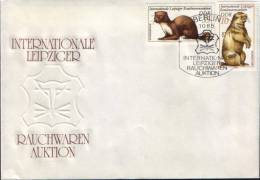 Germany-Envelope Occasionally 1982-stone Marten And Marmot;la Fouine Et La Marmotte;steinmarder Und Murmeltier - Roedores