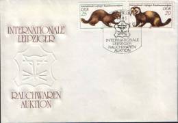 Germany-Envelope Occasionally 1982-mink And Polecat;visons Et Putois;Nerz Und Iltis - Rodents