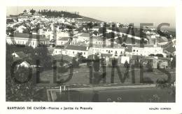 PORTUGAL - SANTIAGO DO CACÉM - PISCINA E JARDIM DA POUSADA 50S REAL PHOTO PC. - Setúbal