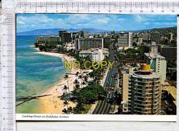 Aerial View Looking Down On KALAKAUA  Avenue,   WAIKIKI Beauch And The Center  Of WAIKIKI - Other & Unclassified