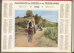 ALMANACH  DES POSTES ET DES TELEGRAPHES( 1938) - Grand Format : 1921-40