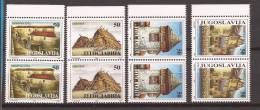 1993X  2641-44  JUGOSLAVIJA  HOUSES. Museum Exhibits MNH - Unused Stamps