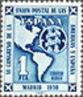 ESPAÑA 1950 - UNION POSTAL  - Edifil Nº 1091 - Yvert Aerien 248 - Unused Stamps