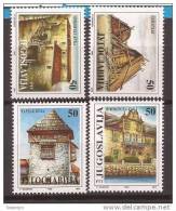 1993X  2641-44  JUGOSLAVIJA  HOUSES. Museum Exhibits MNH - Unused Stamps