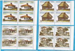 1992X  2574-77  JUGOSLAVIJA  HOUSES. Museum Exhibits MNH - Neufs