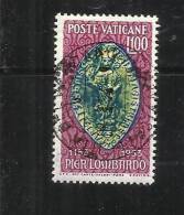 VATICANO VATIKAN VATICAN 1953 PIER LOMBARDO TIMBRATO USED - Gebraucht