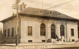 York NE Post Office 1910 Real Photo Postcard - Autres & Non Classés