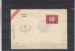 Journée Du Timbte - Poëte -  - Autriche - Lettre De 1948 - Valeur 26 Euros - Storia Postale