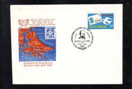 IULIU POPPER POLAR EXPLORER,SPECIAL COVER,1981,ROMANIA - Polar Exploradores Y Celebridades