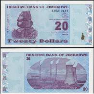Zimbabwe P 95 - 20 Dollars 2009 - UNC - Simbabwe