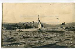 FOTO CARTOLINA  SOTTOMARINO REGIA MARINA MILITARE SQUALO FOTO CIVICCHIONI TRASPORTI - Submarines