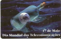 TARJETA DE PORTUGAL DEL DIA MUNDIAL DE TELECOMUNICACIONES  DE TIRADA 15000 - Portugal