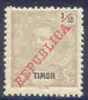 ! ! Timor - 1911 D. Carlos 1/2 A - Af. 112 - MH - Timor