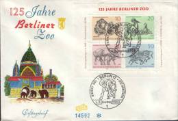 Germany (Berlin)-Envelope Occasionally 1969-125 Years Berlin Zoo-elephant;éléphant;Elefanten - Elefanten
