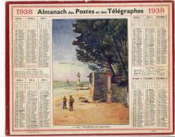 ALMANACH  DES POSTES ET DES TELEGRAPHES( 1938 )   Le Phare  Ville Es Martin Pres St Nazaire - Formato Grande : 1921-40