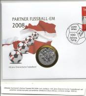 2004 5 Euro Numisbrief 100 Jahre Österreichischer Fussballverband  Mit Marke H.Prohaska - Storia Postale