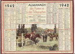 ALMANACH  DES POSTES ET DES TELEGRAPHES( 1942)    Ecole D Equitation - Groot Formaat: 1941-60