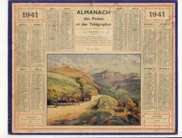 ALMANACH  DES POSTES ET DES TELEGRAPHES( 1941)   Puy De Sancy - Grand Format : 1941-60