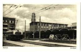 Arnhem - Station - & Old Cars, Bus, Railway Station - Arnhem
