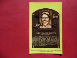 Baseball Hall Of Fame Museum Cooperstown NY- Philip Francis Rizzuto -- 1994 Printing--- Early Chrome --    - -- -ref 676 - Baseball