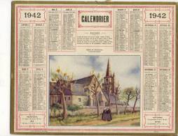 ALMANACH  DES POSTES ET DES TELEGRAPHES(   1942) Eglise De Brelevenez (cotes Du Nord) - Big : 1941-60