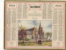 ALMANACH  DES POSTES ET DES TELEGRAPHES(   1942) Eglise De Brelevenez (cotes Du Nord) - Grossformat : 1941-60