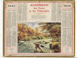 ALMANACH  DES POSTES ET DES TELEGRAPHES(   1942)  Suisse Normande - Groot Formaat: 1941-60