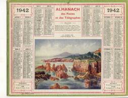 ALMANACH  DES POSTES ET DES TELEGRAPHES(   1942)  La Corniche D Or SAINT RAPHAEL - Big : 1941-60