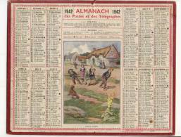 ALMANACH  DES POSTES ET DES TELEGRAPHES(   1942)  Chariot Breton - Big : 1941-60