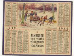 ALMANACH  DES POSTES ET DES TELEGRAPHES(   1948) Ceuillette Du Bois Mort - Groot Formaat: 1941-60